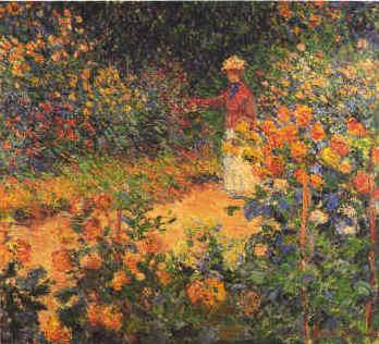 Claude Monet Garden Path at Giverny oil painting image